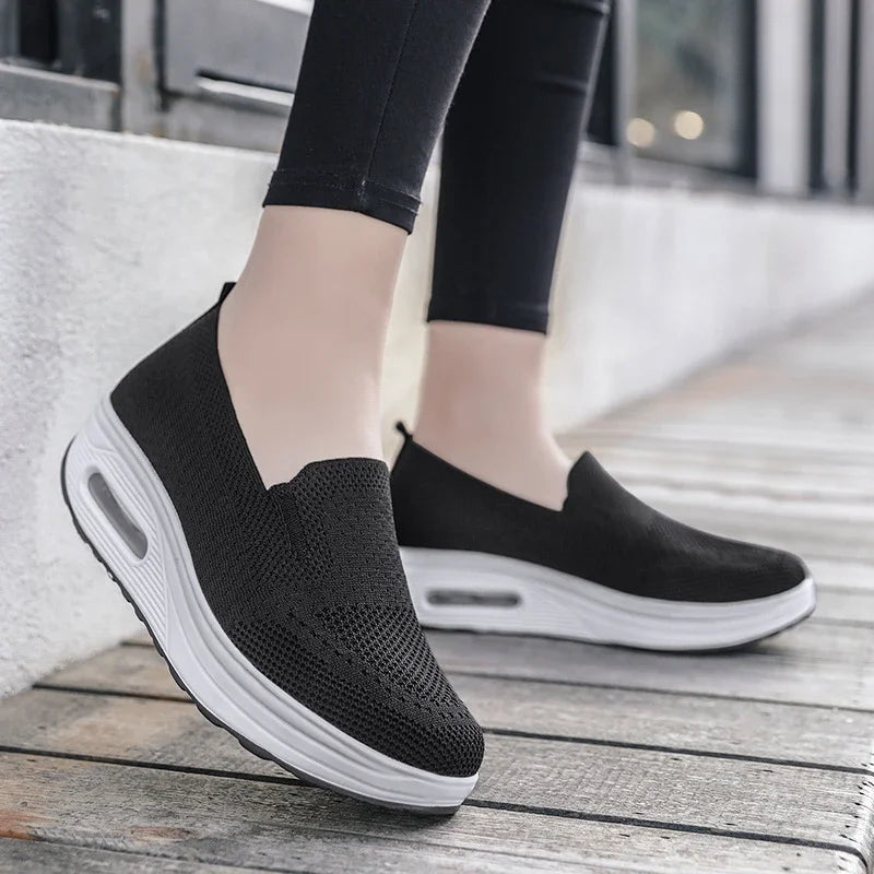 Women's Orthopedic Wedge Sneakers - Support, Comfort, and Fit