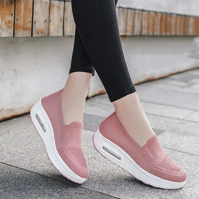 Women's Orthopedic Wedge Sneakers - Support, Comfort, and Fit