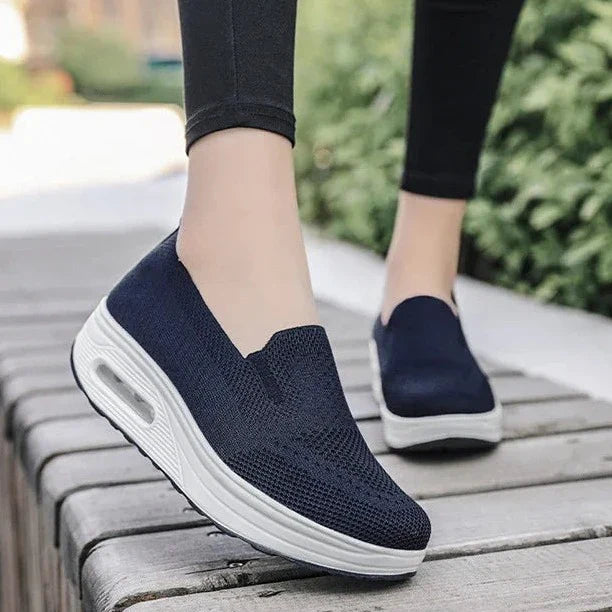 Women's Orthopedic Wedge Sneakers - Support, Comfort, and Fit