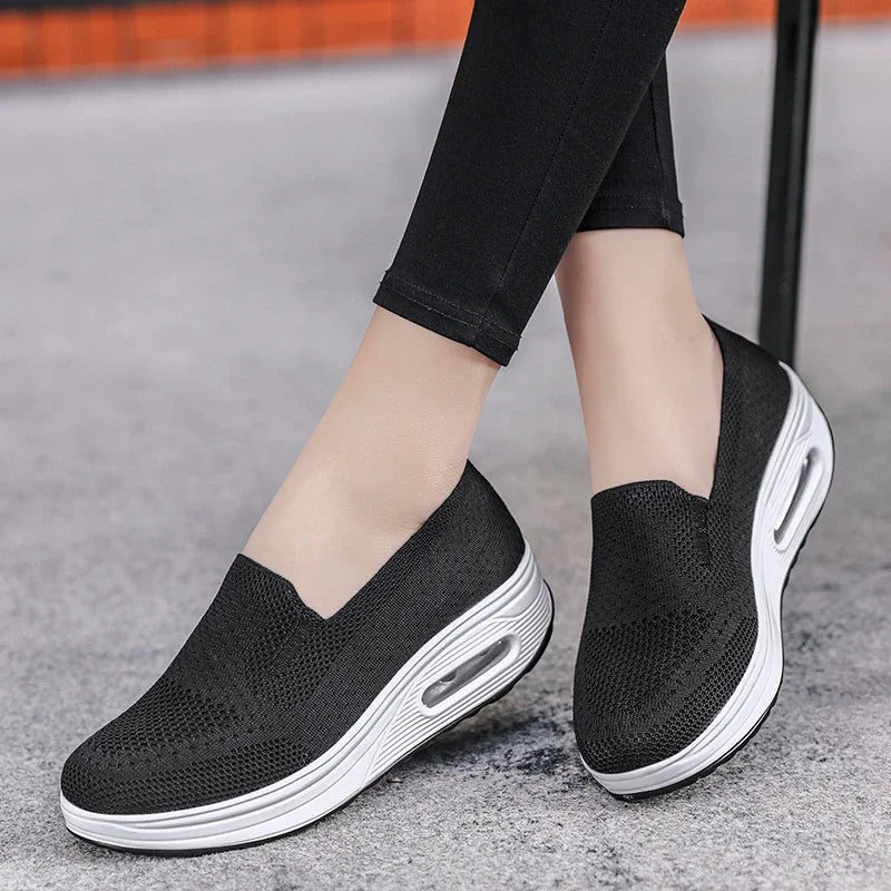 Women's Orthopedic Wedge Sneakers - Support, Comfort, and Fit