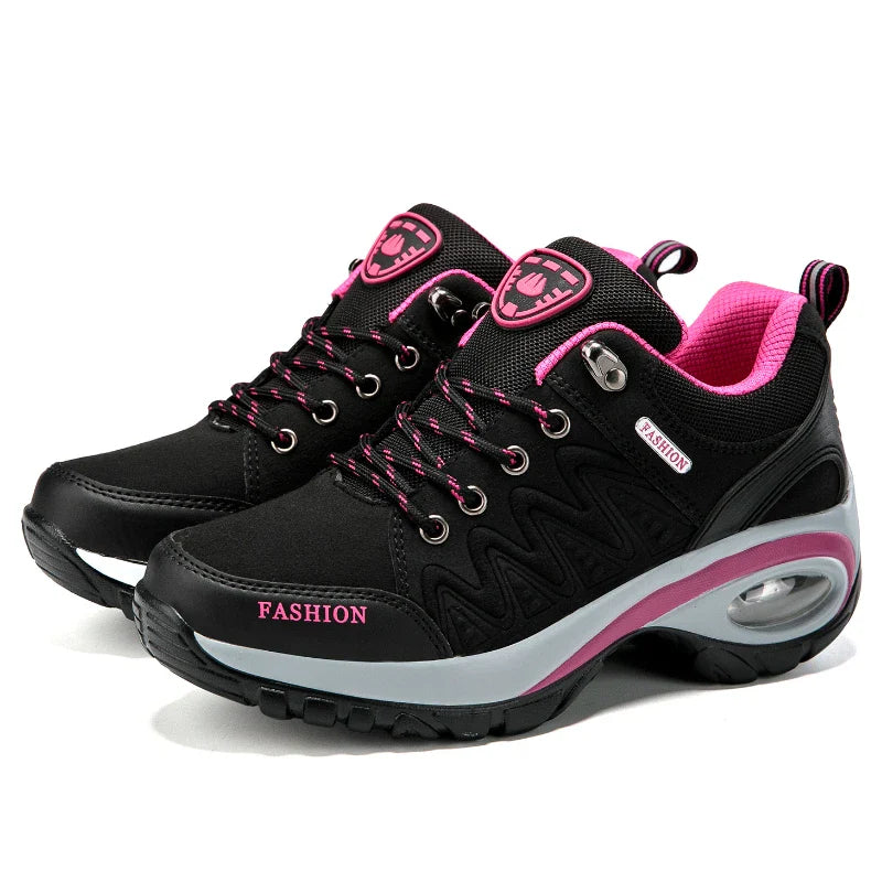 Women's Wedge Hiking Sneakers - Orthopedic, Durable