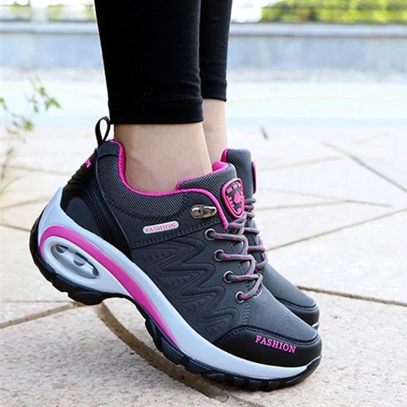 Women's Wedge Hiking Sneakers - Orthopedic, Durable