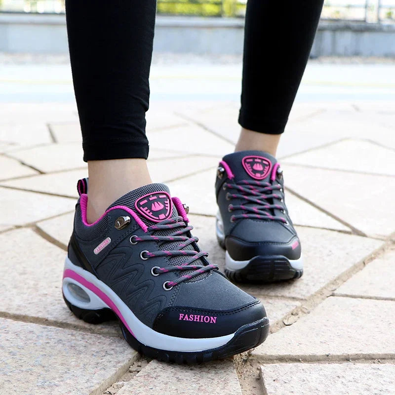 Women's Wedge Hiking Sneakers - Orthopedic, Durable