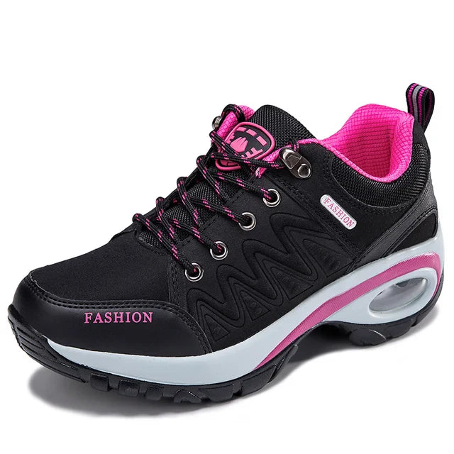 Women's Wedge Hiking Sneakers - Orthopedic, Durable