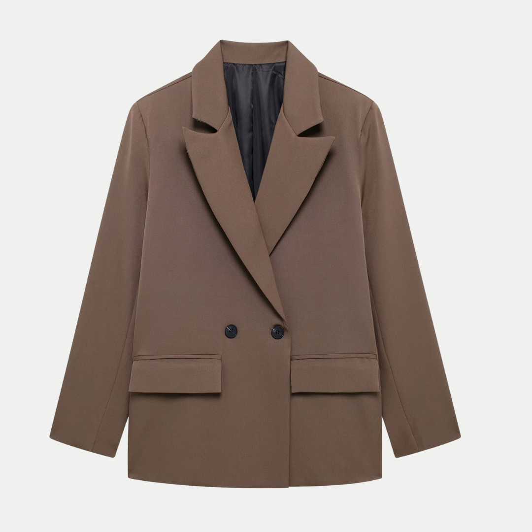 Elegant and modern double-breasted women's blazer
