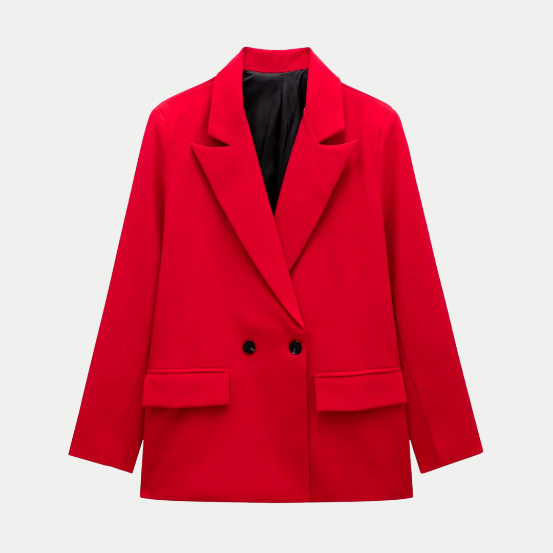 Elegant and modern double-breasted women's blazer