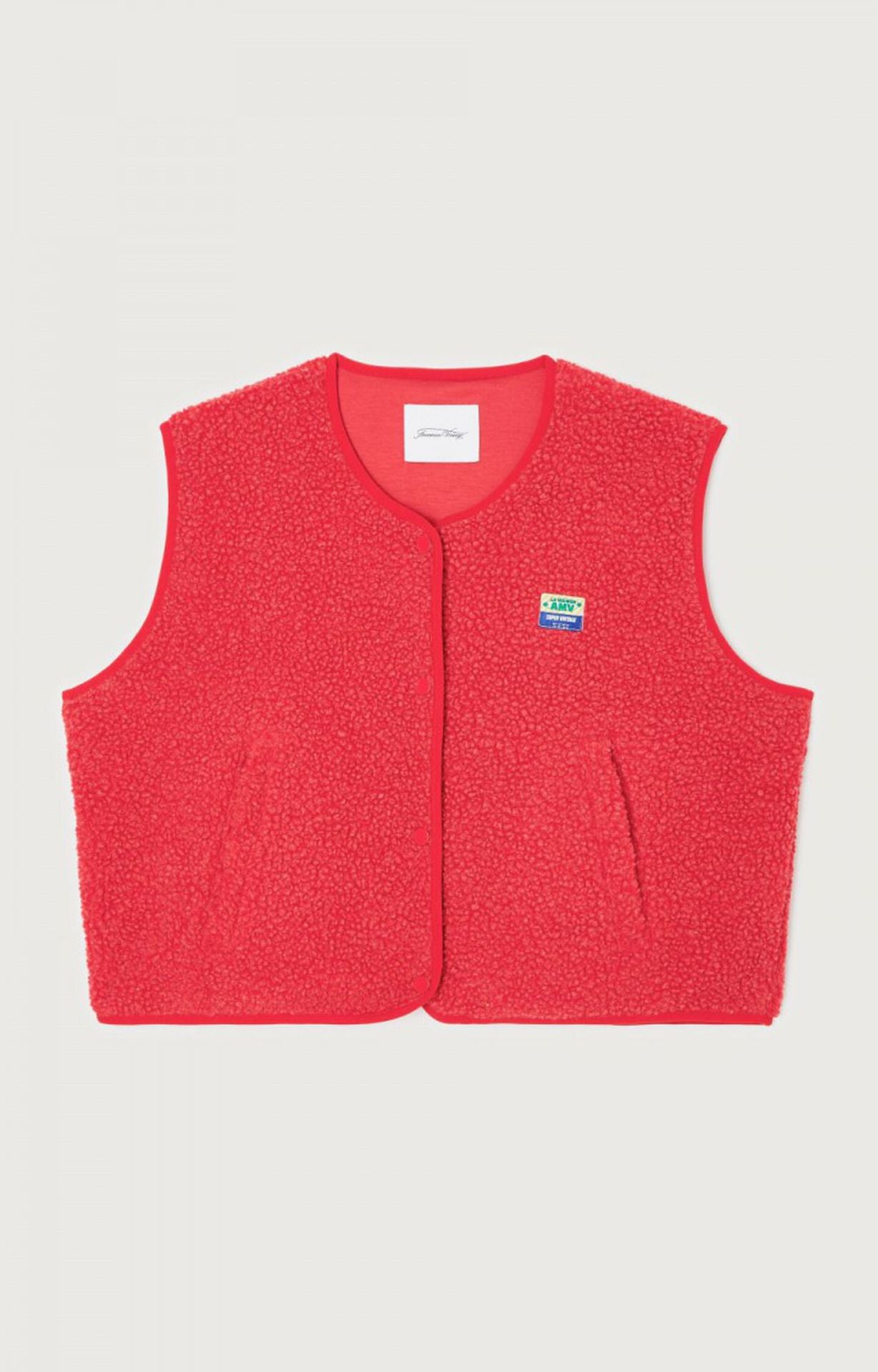 Women's Lambswool Button-Up Sleeveless Vest - Soft, Comfortable & Versatile