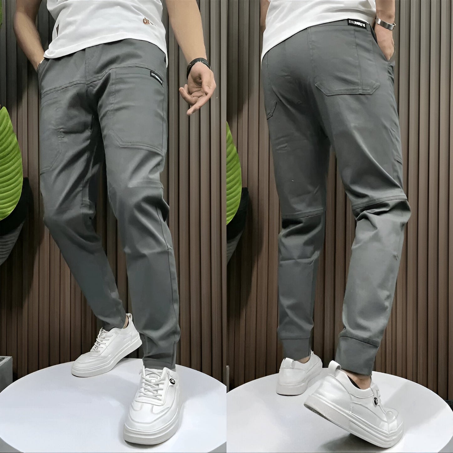 Pantalon cargo extensible, confortable et flexible pour homme, de qualité supérieure, respirant et utilitaire, avec poches, pour le quotidien, le travail et les activités de plein air.