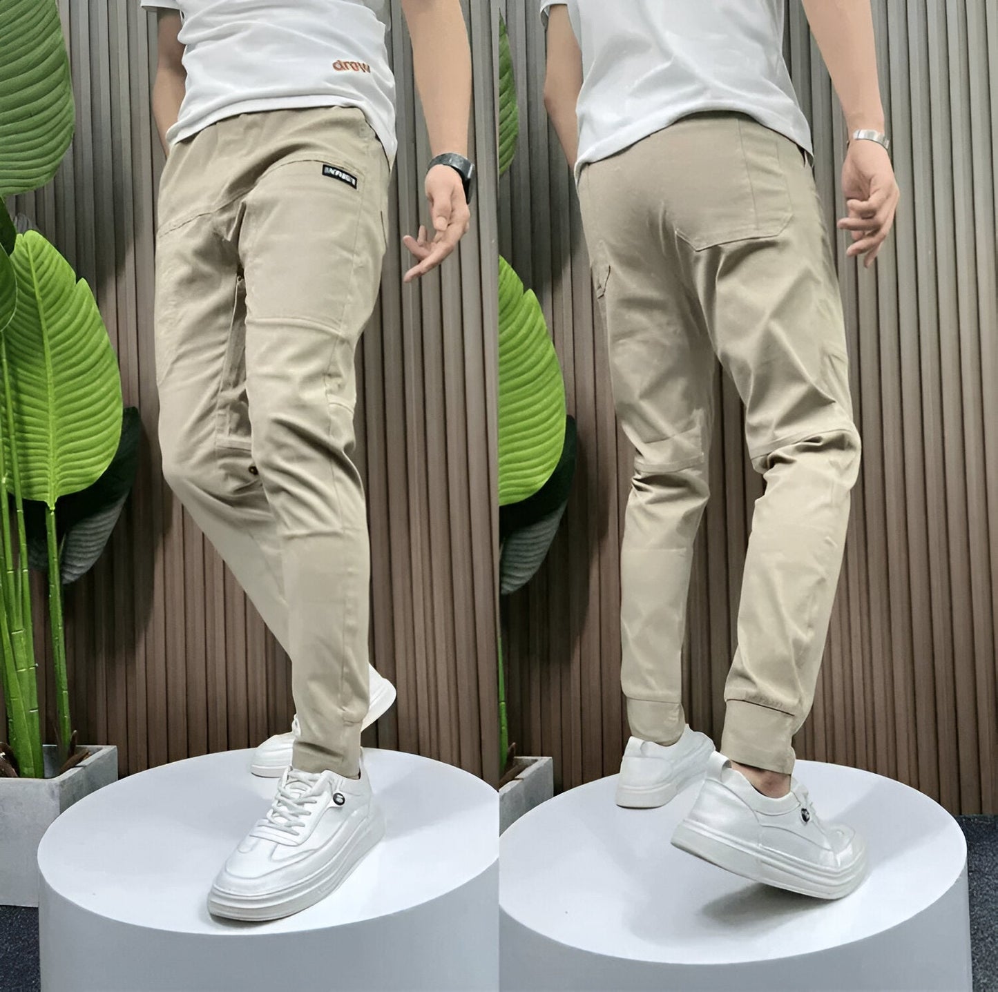 Pantalon cargo extensible, confortable et flexible pour homme, de qualité supérieure, respirant et utilitaire, avec poches, pour le quotidien, le travail et les activités de plein air.