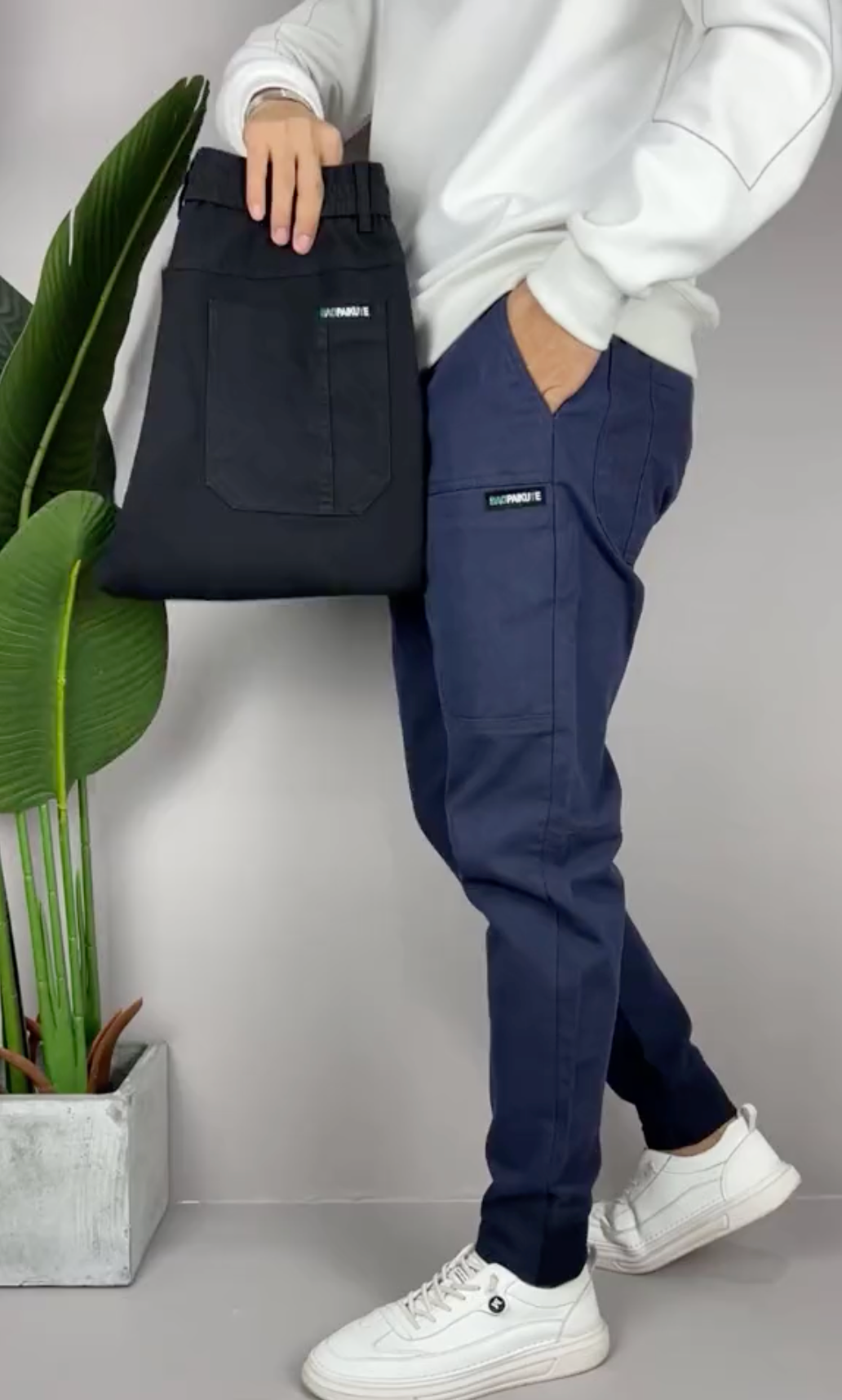 Pantalon cargo extensible, confortable et flexible pour homme, de qualité supérieure, respirant et utilitaire, avec poches, pour le quotidien, le travail et les activités de plein air.