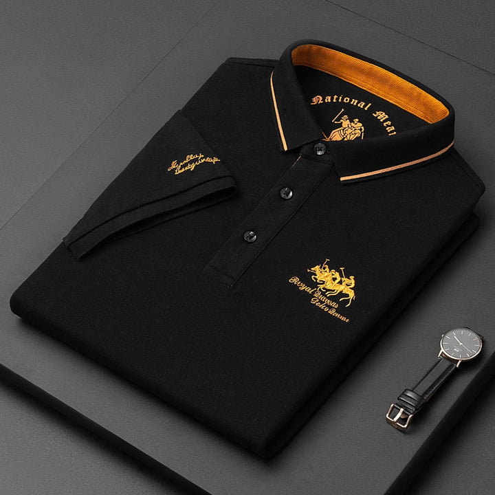 Polo de luxe haut de gamme et élégant pour homme - Respirant, coupe classique, coton doux, t-shirt décontracté
