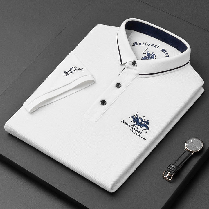 Polo de luxe haut de gamme et élégant pour homme - Respirant, coupe classique, coton doux, t-shirt décontracté