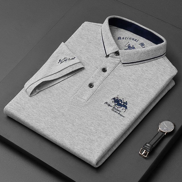 Polo de luxe haut de gamme et élégant pour homme - Respirant, coupe classique, coton doux, t-shirt décontracté