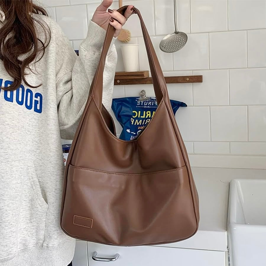 Women's Elegant Spacious Premium Leather Shoulder Bag – Refined and Durable