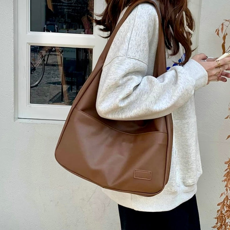 Women's Elegant Spacious Premium Leather Shoulder Bag – Refined and Durable