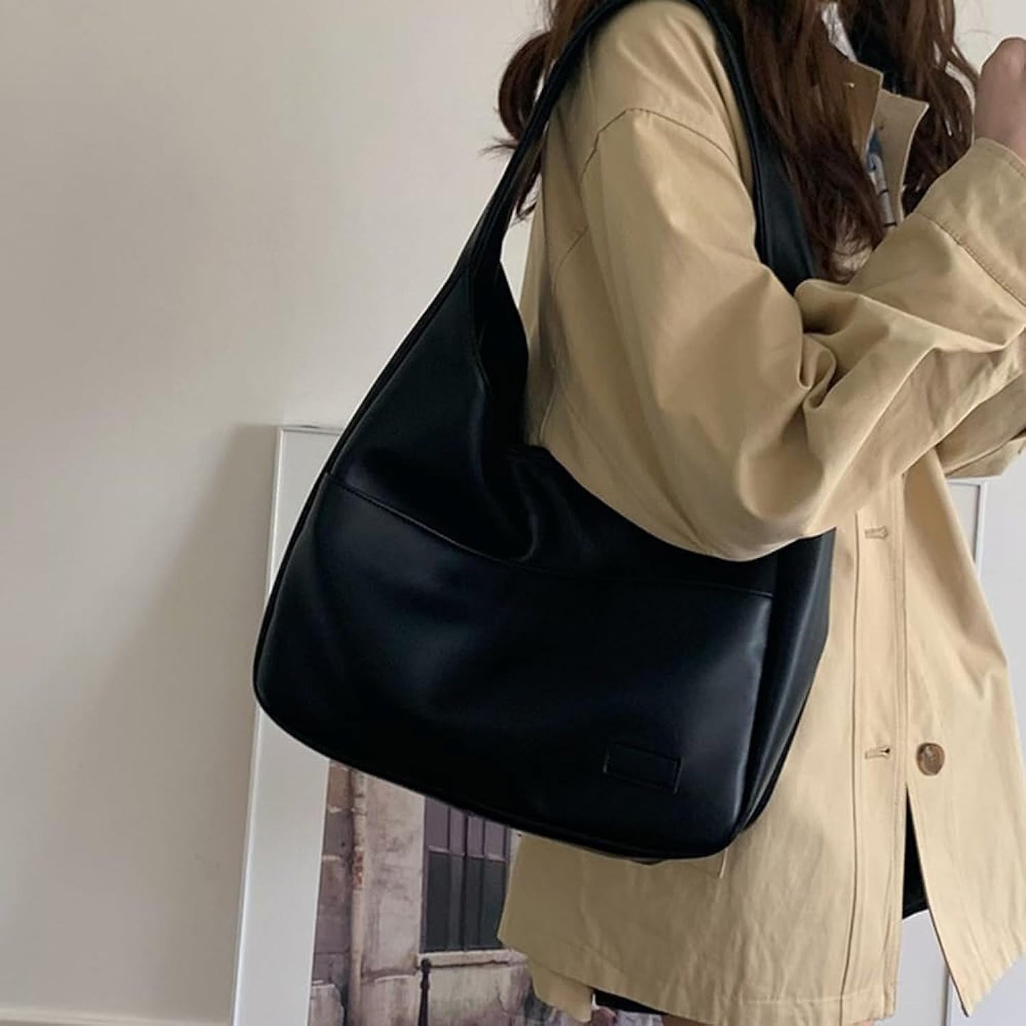 Women's Elegant Spacious Premium Leather Shoulder Bag – Refined and Durable