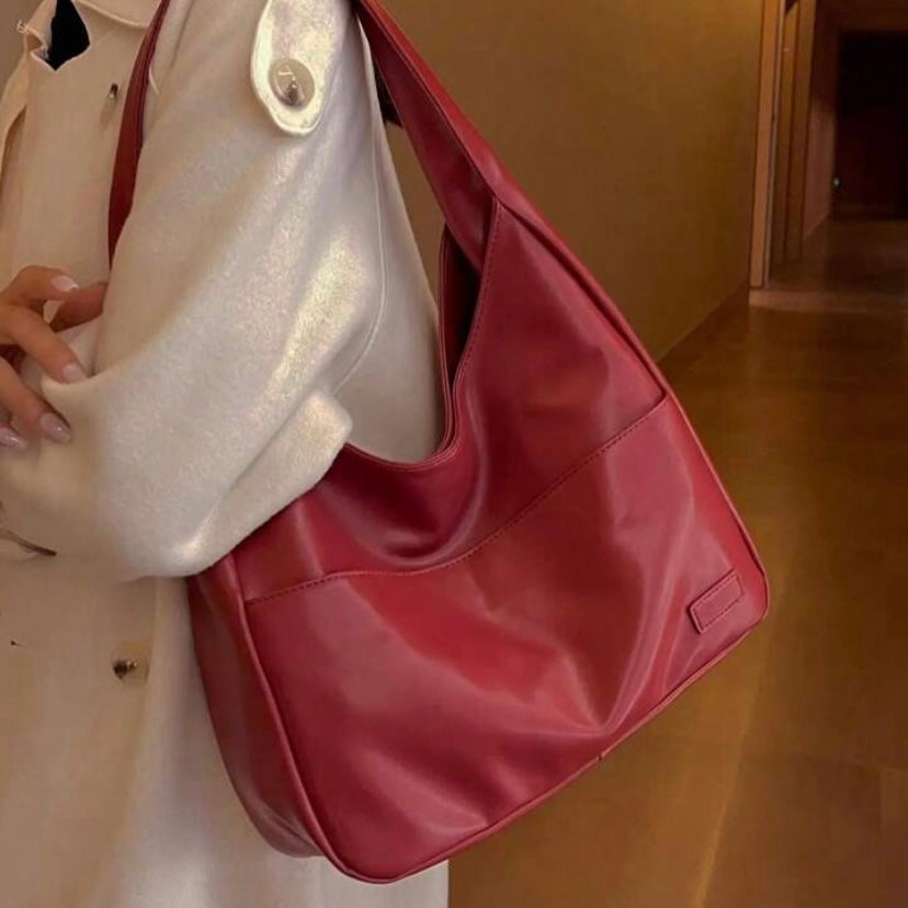 Women's Elegant Spacious Premium Leather Shoulder Bag – Refined and Durable