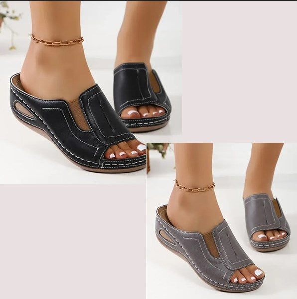 Women's Orthopedic Wedge Sandals - Comfort, Support, Breathability