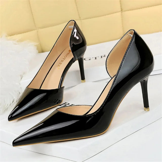 Women's Orthopedic Pointed Toe Stiletto Heels - Stability, Elegance