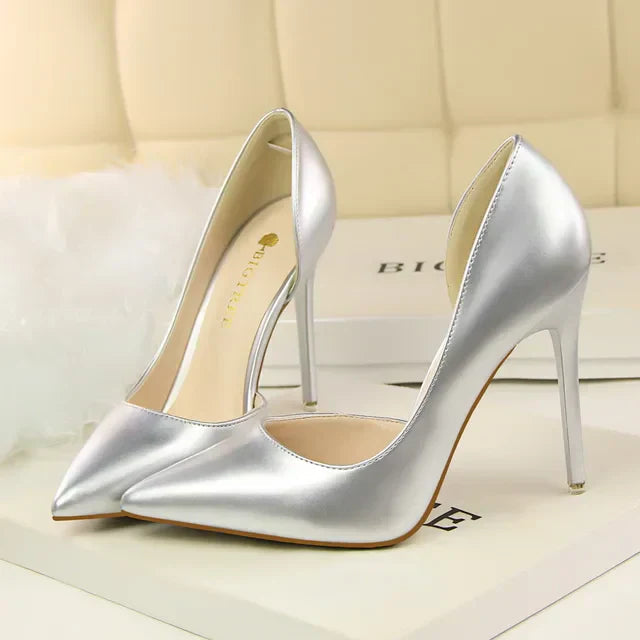 Women's Orthopedic Pointed Toe Stiletto Heels - Stability, Elegance