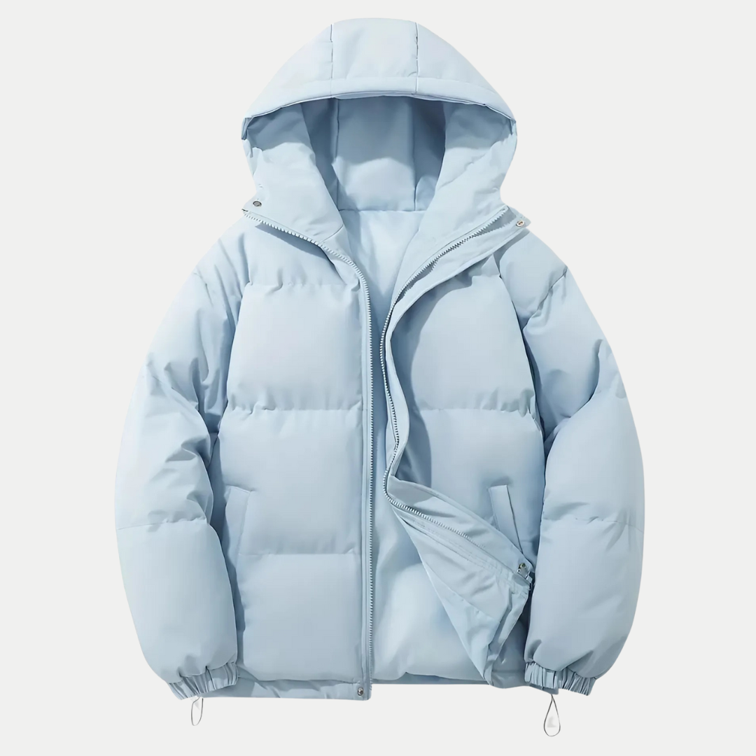 Men's Classic Winter Bomber Jacket with Hood
