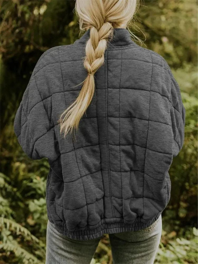 Women's Spring Quilted Versatile Stylish Jacket - Comfortable, Warm