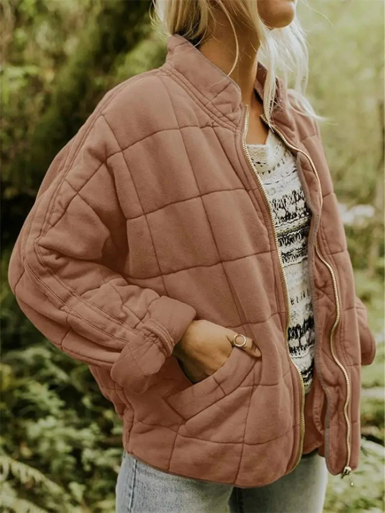 Women's Spring Quilted Versatile Stylish Jacket - Comfortable, Warm
