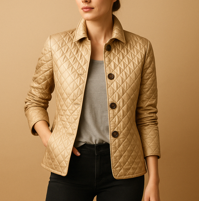 Women's Elegant Stylish Silk Blend Cotton Jacket - Lightweight, Breathable