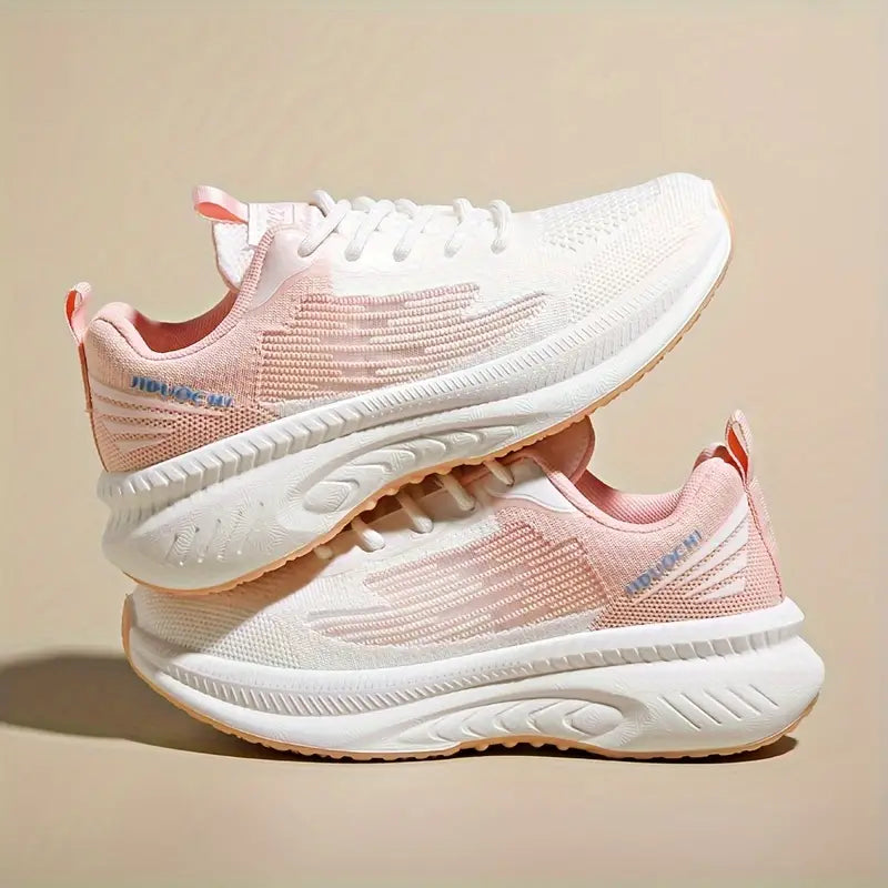 Baskets orthopédiques respirantes roses pour femme : confort, légèreté et maintien 