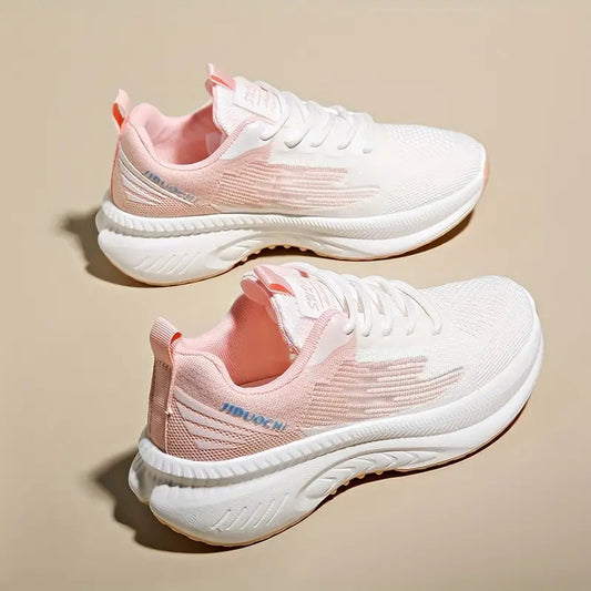 Baskets orthopédiques respirantes roses pour femme : confort, légèreté et maintien 