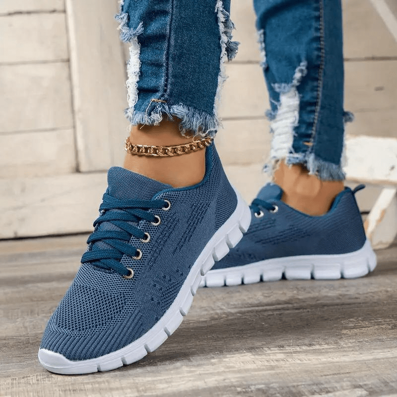 Chaussures de sport orthopédiques à lacets pour femmes - Confortables et polyvalentes 