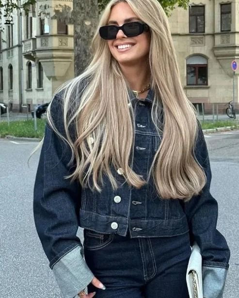 Ensemble en jean chic et stylé pour femme - décontracté, élégant 