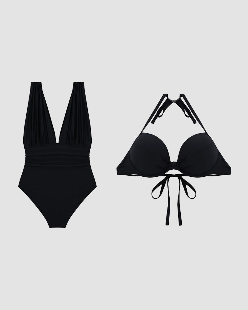 Maillot de bain deux pièces léger et élégant pour femme, confortable et flatteur 