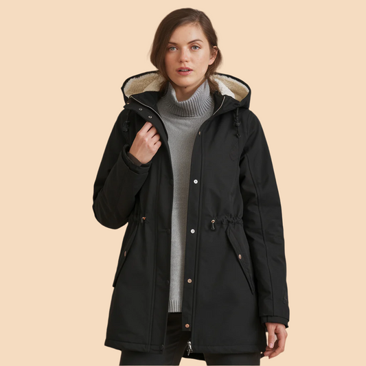 Manteau long chaud haut de gamme pour femme