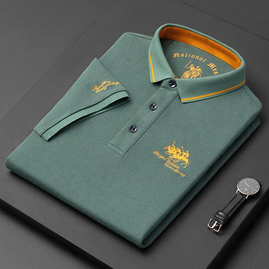 Polo de luxe haut de gamme et élégant pour homme - Respirant, coupe classique, coton doux, t-shirt décontracté 