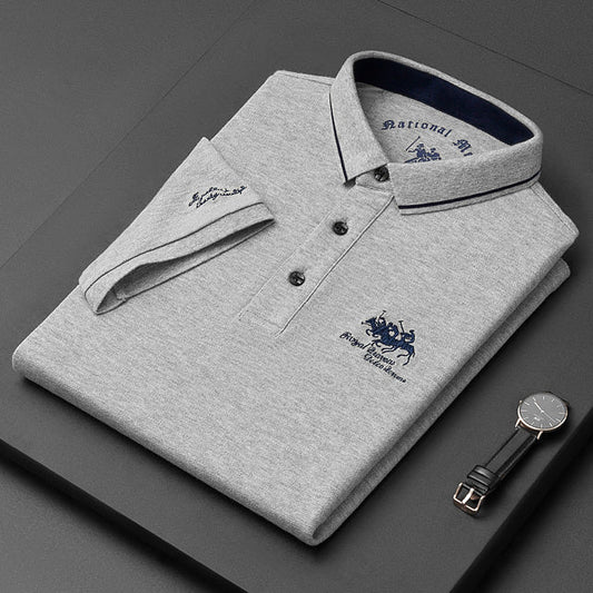 Polo de luxe haut de gamme et élégant pour homme - Respirant, coupe classique, coton doux, t-shirt décontracté 